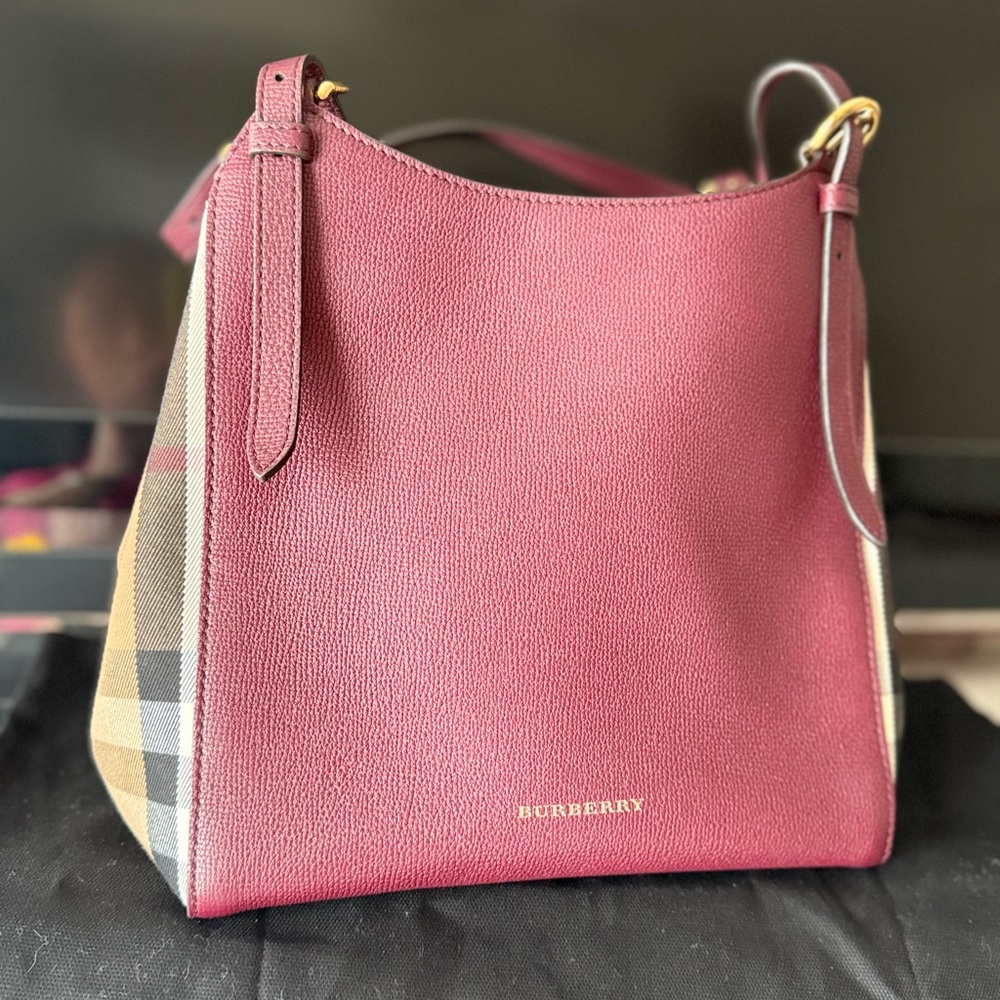 Burberry Pink and Checkered Shoulder Bag